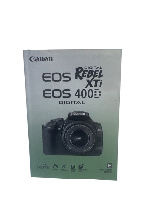 Canon Other - Canon EOS Rebel XTi EOS 400D Digital Camera Instruction Manual ONLY 2007 Edition
